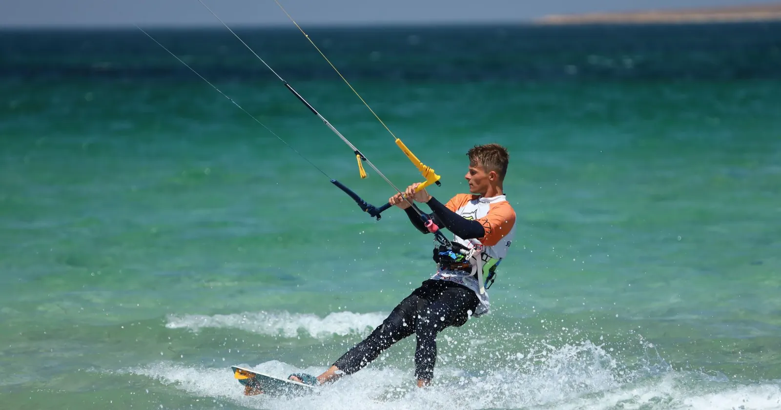 Caribbean watersports beach scene, the kind of setting at Cabarete