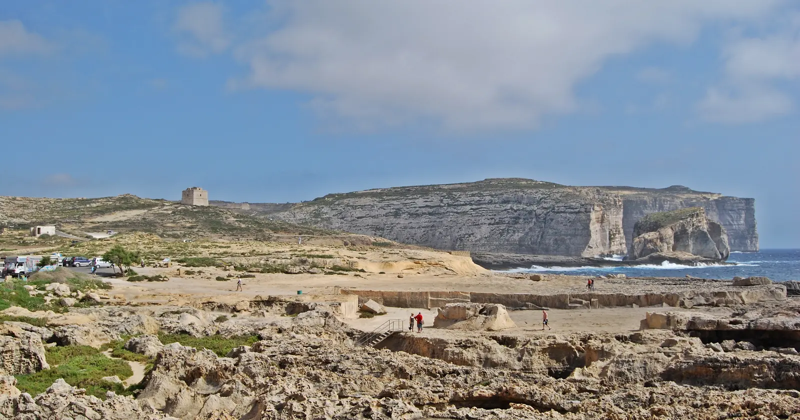 The coast at Dwejra on Gozo, Malta