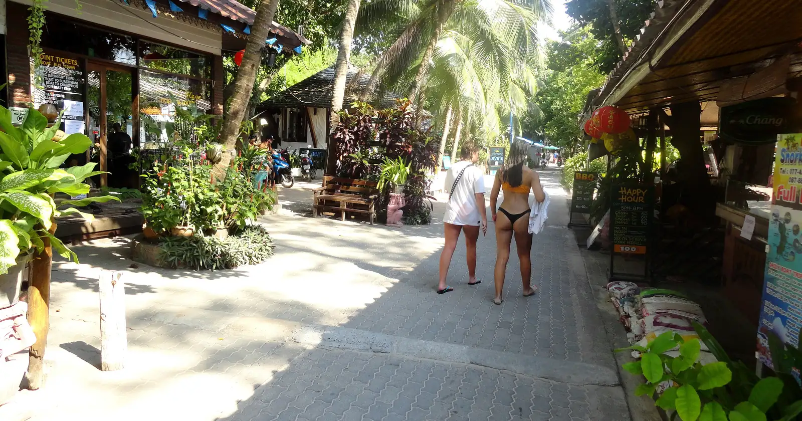 Sairee Beach on Koh Tao, Gulf of Thailand