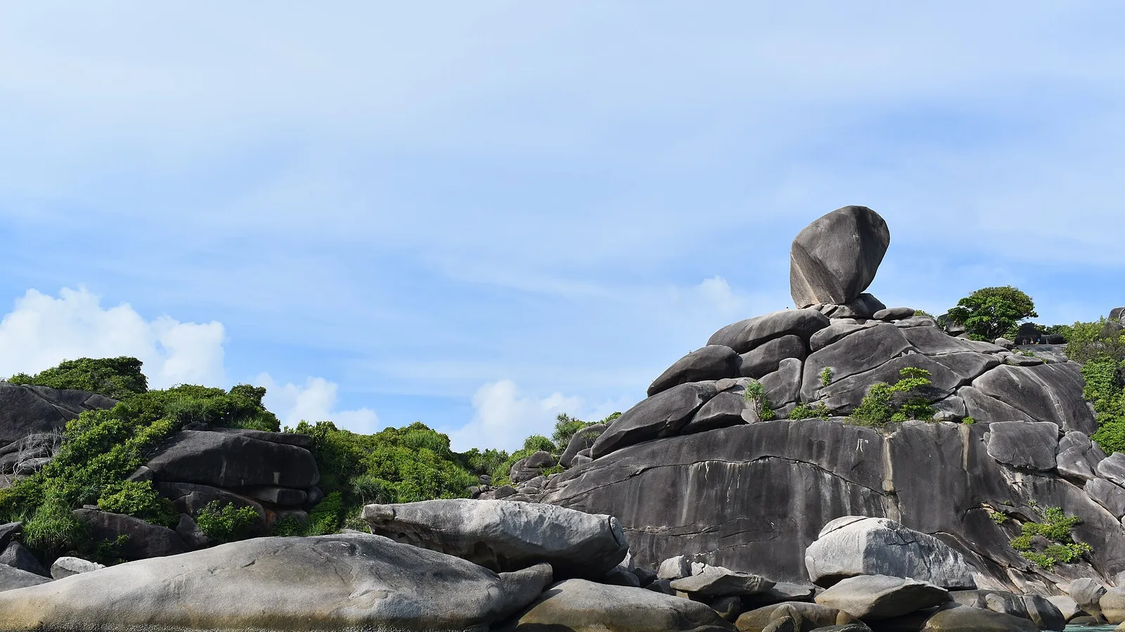 Granite boulders and clear water at Donald Duck Bay in the Similan Islands, Thailand