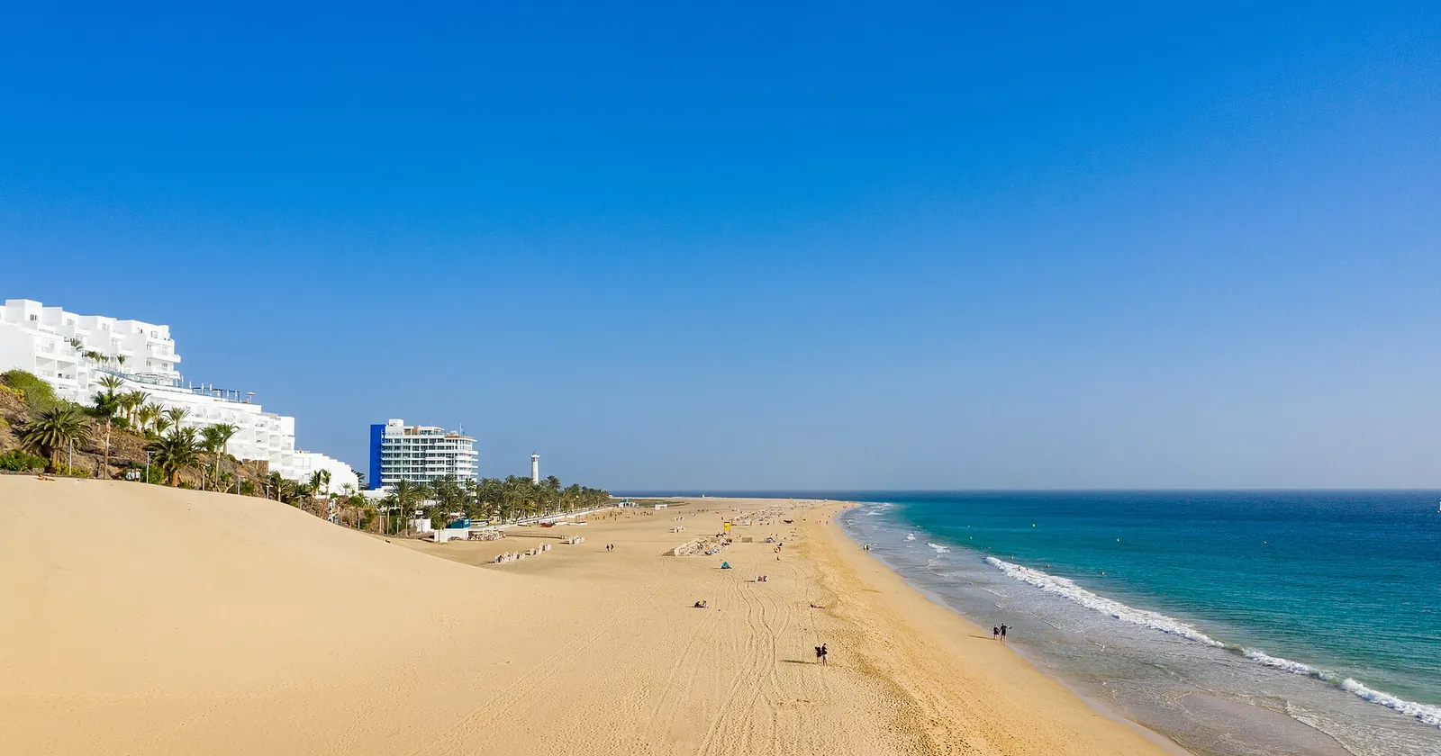 Jandia Beach on Fuerteventura in the Canary Islands, a base for Spain's digital nomad visa